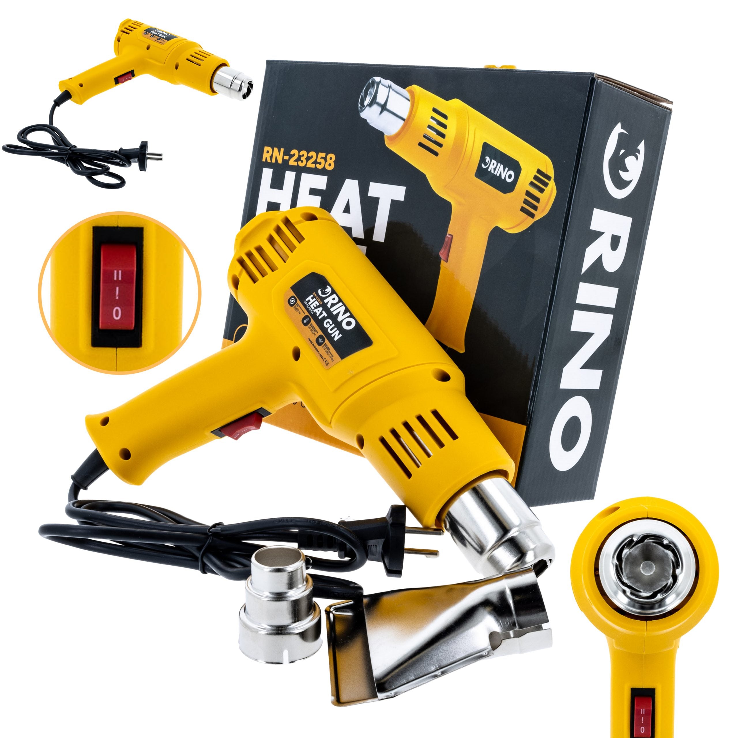 RINO Heteluchtpistool 2000W  HEAT200E