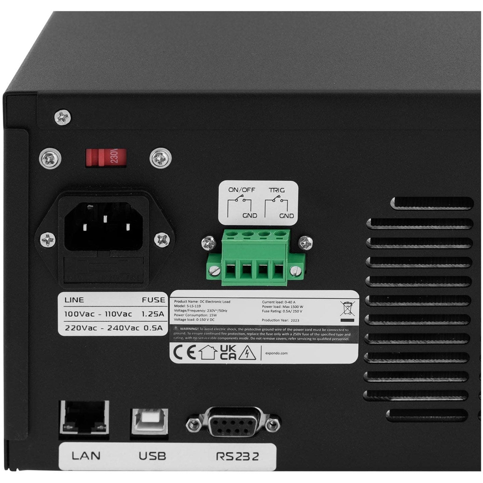 Stamos Elektronische belasting S-LS-119 programmeerbaar 1500W 0-40A