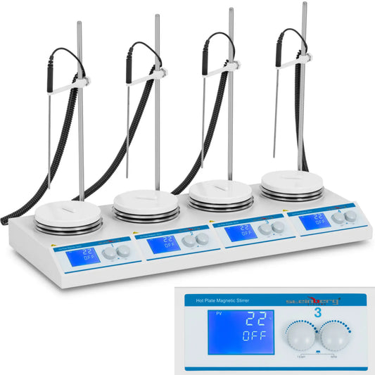 Steinberg Systems Laboratorium magneetroerder met verwarming 4 platen 4x 2 l tot 2000 tpm