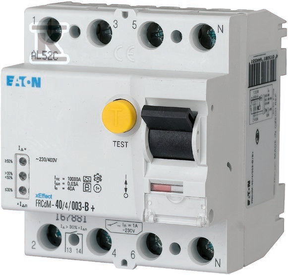 Eaton 167894 FRCDM-63/4/003-G/B Aardlekschakelaar allcurrentsensitive 4-polig 63 A 0.03 A 240 V, 415 V