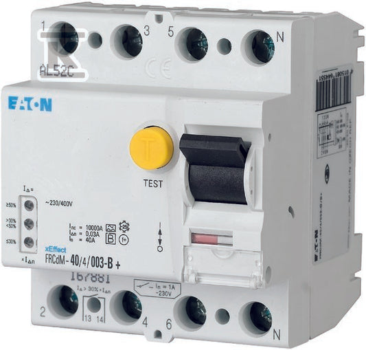 Eaton 167894 FRCDM-63/4/003-G/B Aardlekschakelaar allcurrentsensitive 4-polig 63 A 0.03 A 240 V, 415 V