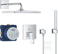 GROHE EuroCube douchesysteem met eengreepsmengkraan en Rainshower Mono 310 Cube