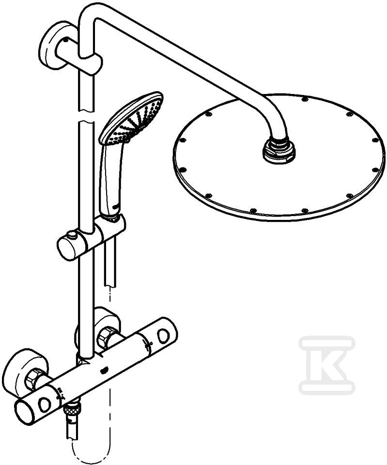 Grohe Euphoria System 310 Douchesysteem met thermostatische kraan  cool sunrise 26075GL0