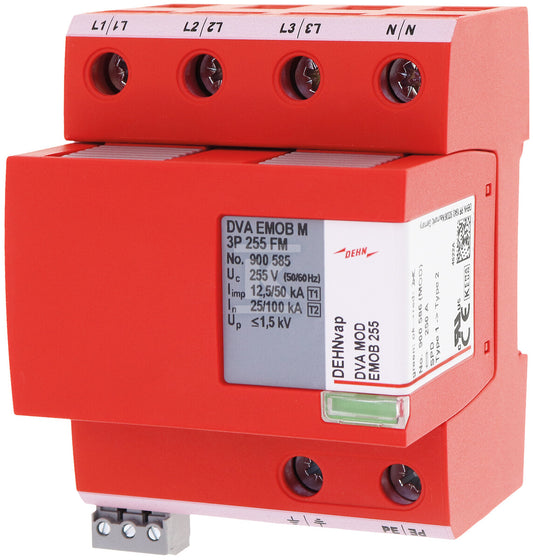 DEHN Overspanningsbeveiliging DEHNvap EMOB M 3P 255 FM Type 1 + Type 2 900585
