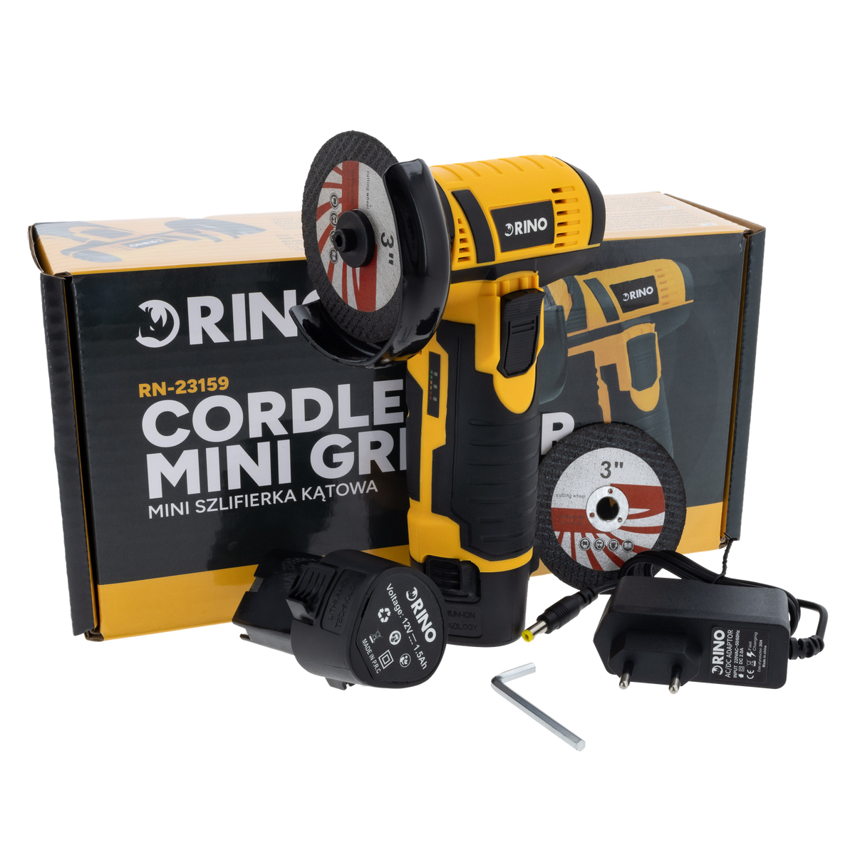 RINO Mini haakse slijper 12V GRI12LI