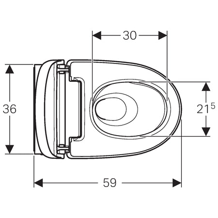 Geberit AquaClean Mera Comfort Douche WC - geurafzuiging - warme luchtdroging - ladydouche - softclose - glans wit