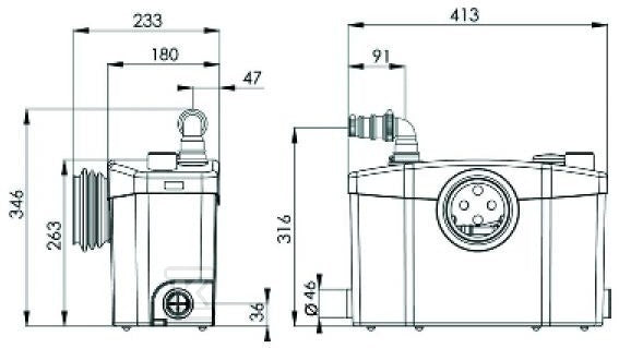 SFA Sanipro Xr HAQ052 fecaliervermaler