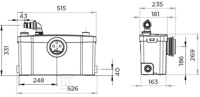 SFA Saniplus Sil Pump HAQ051 fecaliervermaler