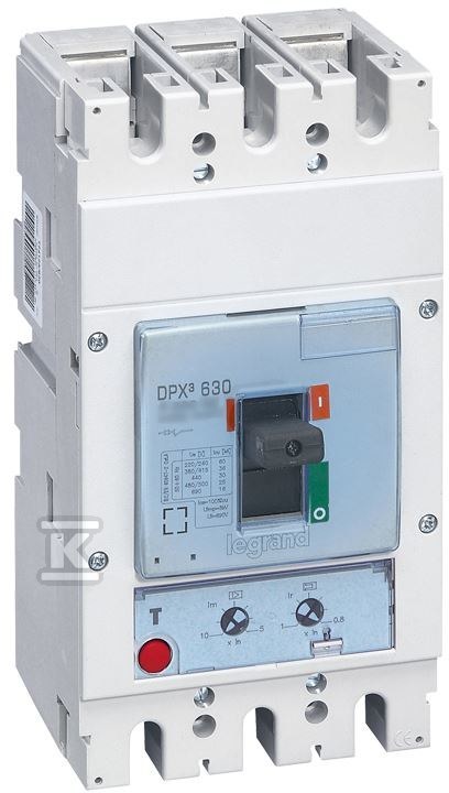 Legrand Stroomonderbreker DPX3 630 TM 3P 630A 36kA 422004