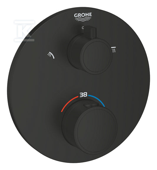 Grohtherm Thermostatische douchemengkraan voor SmartBox kleur matte black
