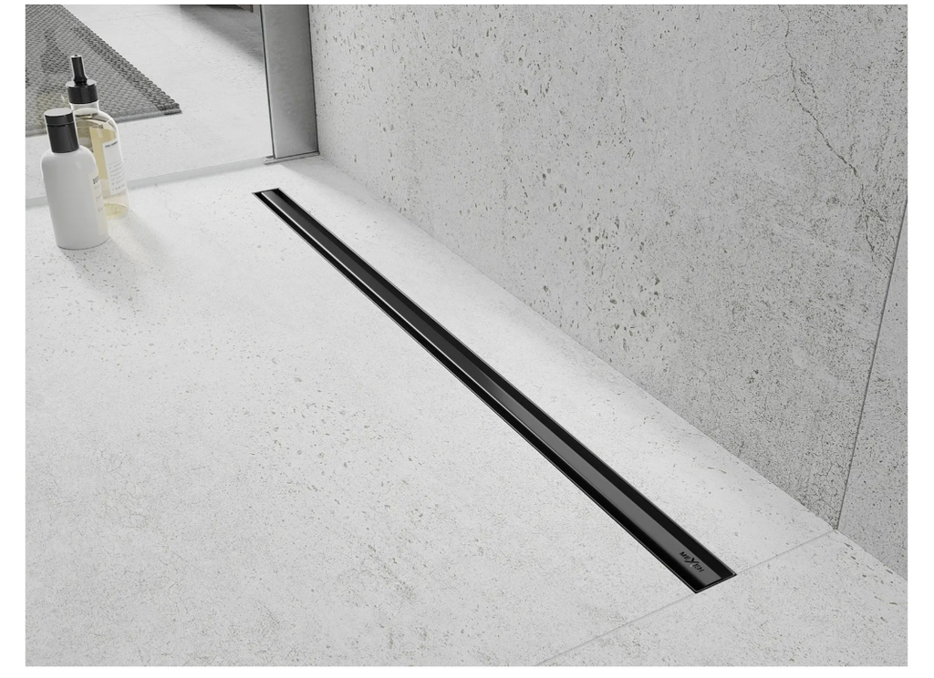 Mexen Flat 360 Slim Draaibare Lineaire Afvoerput 60 cm Zwart