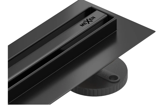 Mexen Flat 360 Slim Draaibare Lineaire Afvoerput 60 cm Zwart