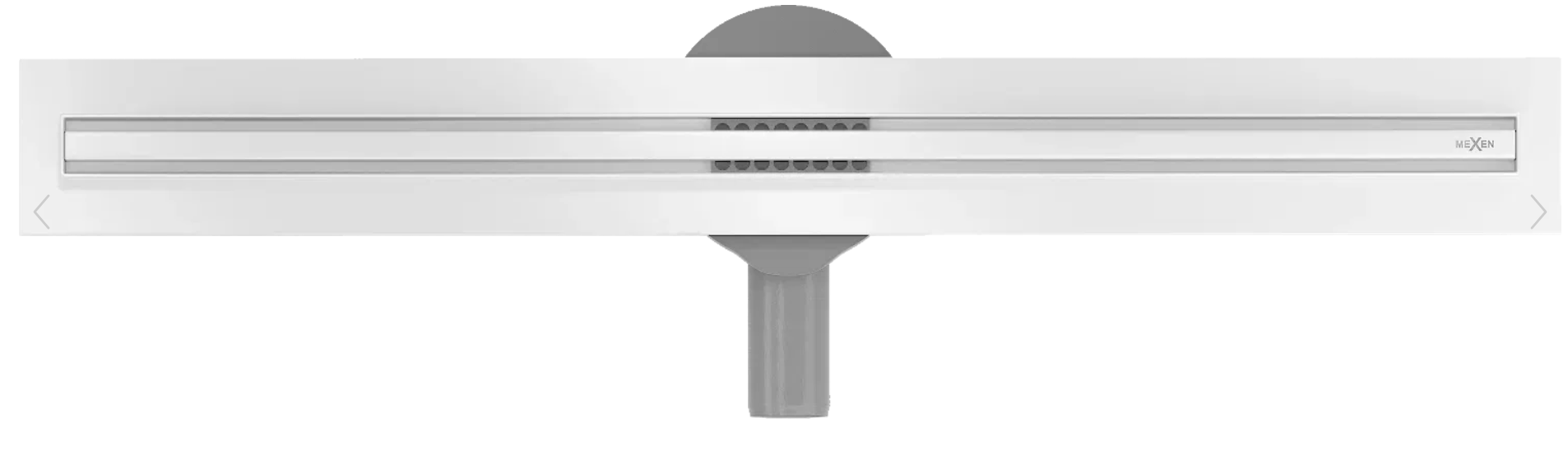 Mexen Flat 360 Slim Draaibare Lineaire Afvoerput 60 cm Wit