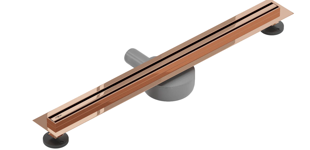 Mexen Flat 360 Slim Draaibare Lineaire Afvoer 60 cm  Rosé goud
