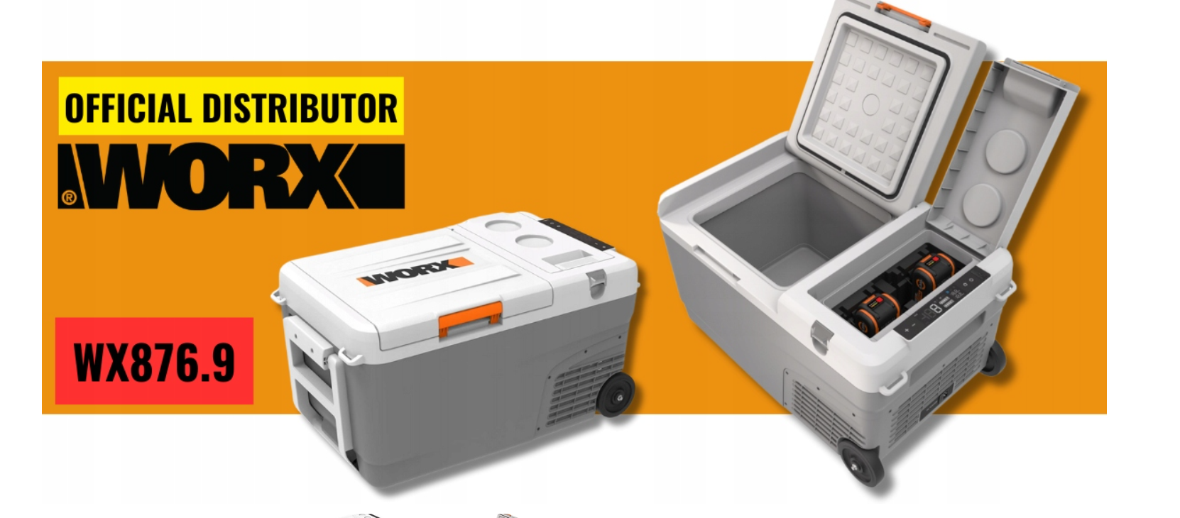 WORX ACCU-GEVOEDE KOELBOX WX876.9