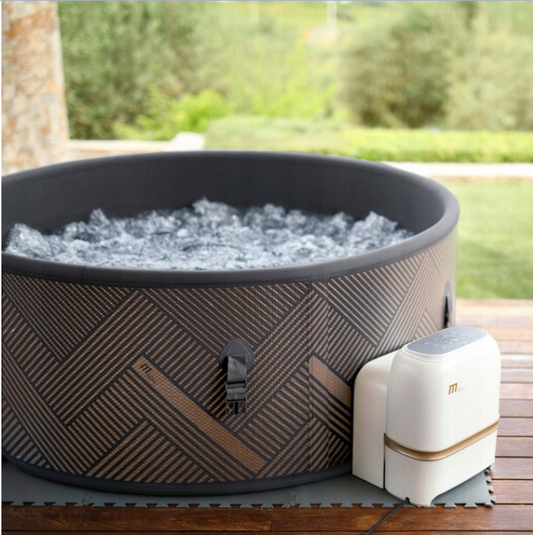 Rond hydromassagebad 930L 173x173x65cm 6 personen Opblaasbaar
