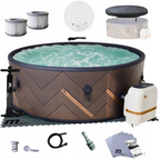 Rond hydromassagebad 930L 173x173x65cm 6 personen Opblaasbaar