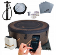 Opblaasbaar rond spabad voor 6 personen met hydromassage, 930 liter, 173x173x65 cm, wifi