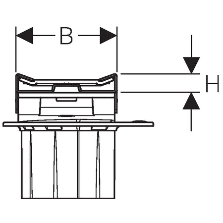 Geberit Cleanline 20 rooster voor douchegoot 130cm gepolijst geborst.metaal HGT549