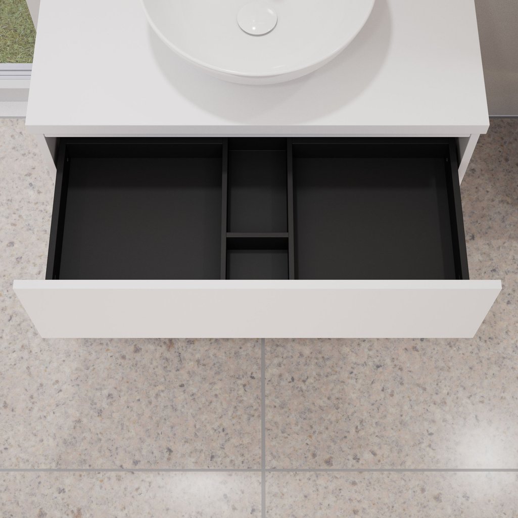 Evineo ineo5 evo badmeubel en ineo7 wastafel BE0957WM+BE0963WM+BE0939BM