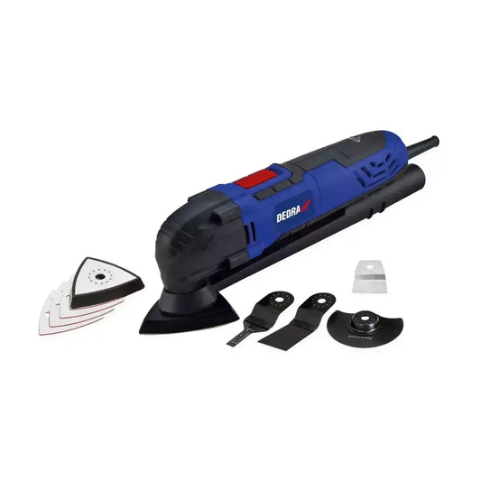 DEDRA Multitool 300W 15000-22000 trillingen/min, accessoires en koffer DED7945