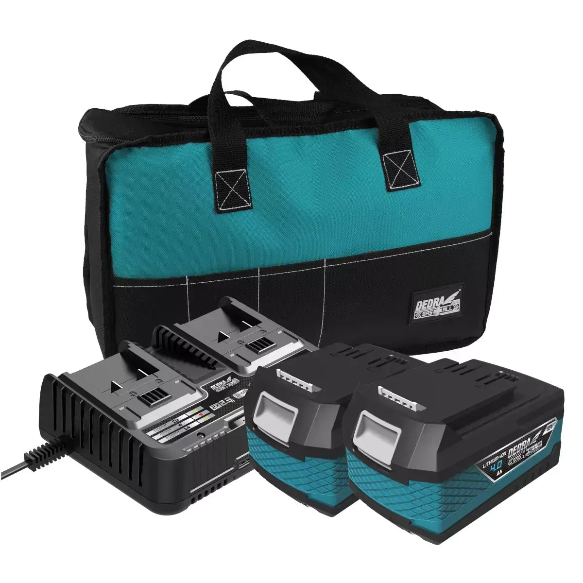 DEDRA starterkit 2x4Ah accu en acculader