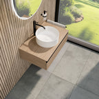 Rivea Dia wastafelmeubel en waskom BR0535WH+BR0027SO+BR0002SO