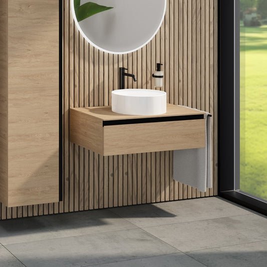 Rivea Dia wastafelmeubel en waskom BR0535WH+BR0027SO+BR0002SO