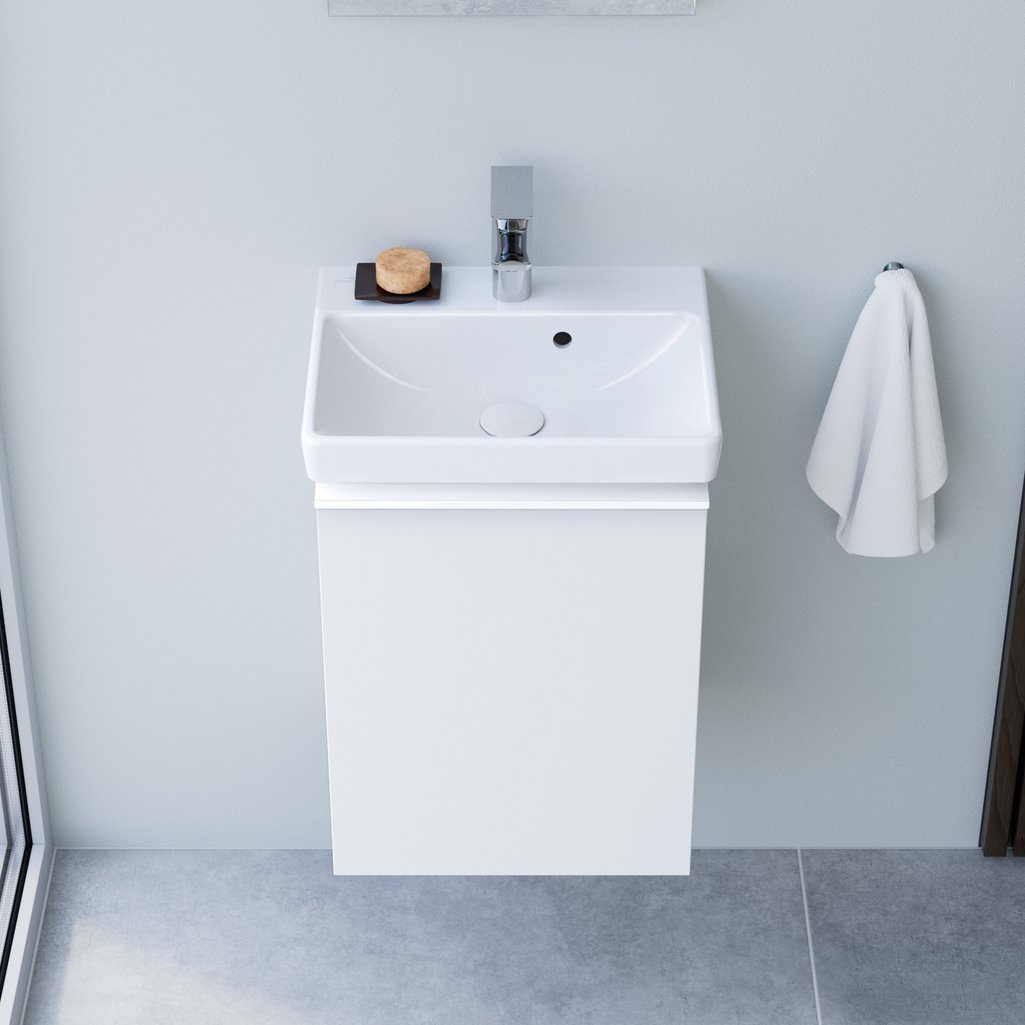 Villeroy & Boch Avento wastafel en evineo ineo4 badmeubel